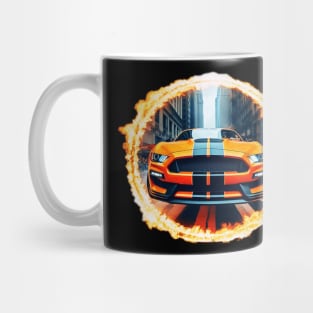 Ford Mustang Muscle Car Super Car Ring of Fire Musclecar Mug